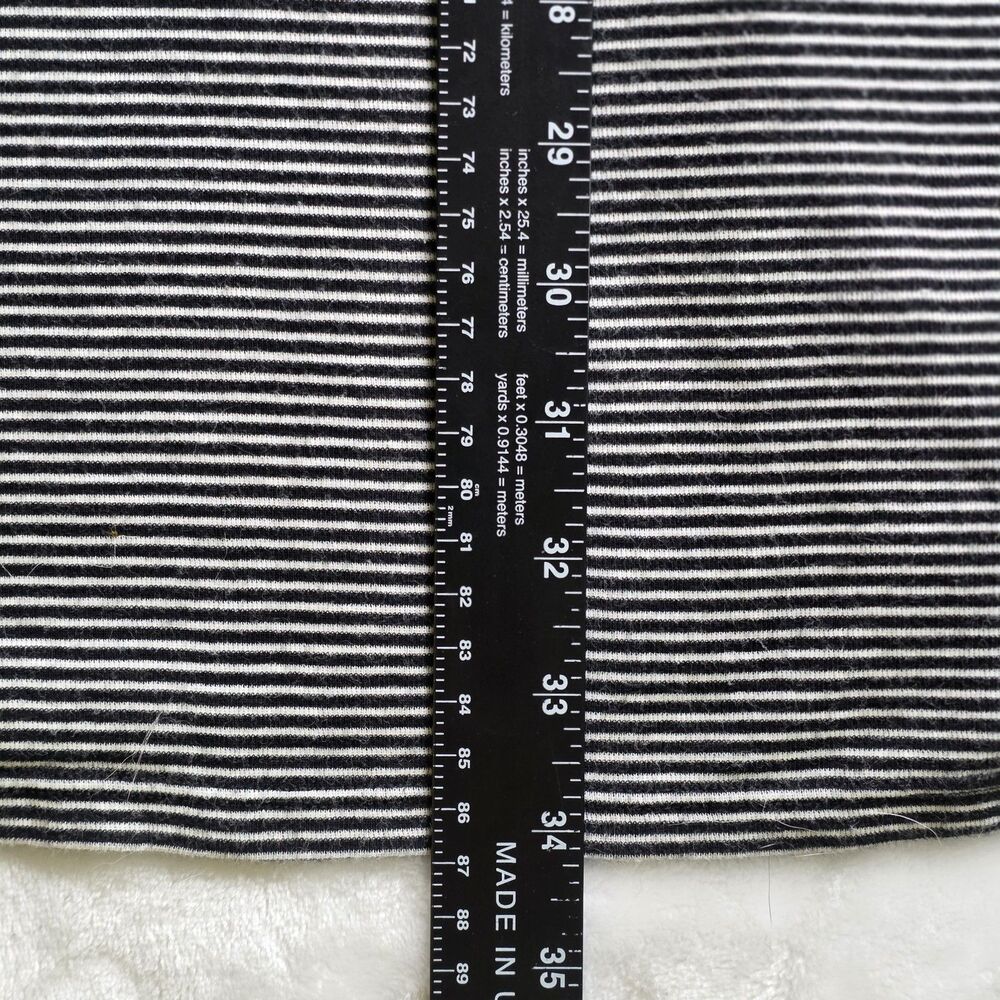 Lauren Ralph Lauren Women's XL Black & White Stripe Pajama Shirt - Picture 7 of 7